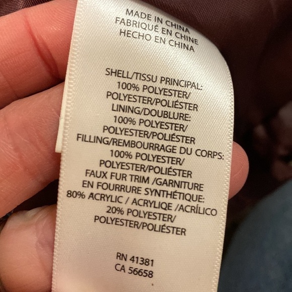 Ralph Lauren Purple Puffer Coat with Removable Hood Size Small Like New - Picture 11 of 11